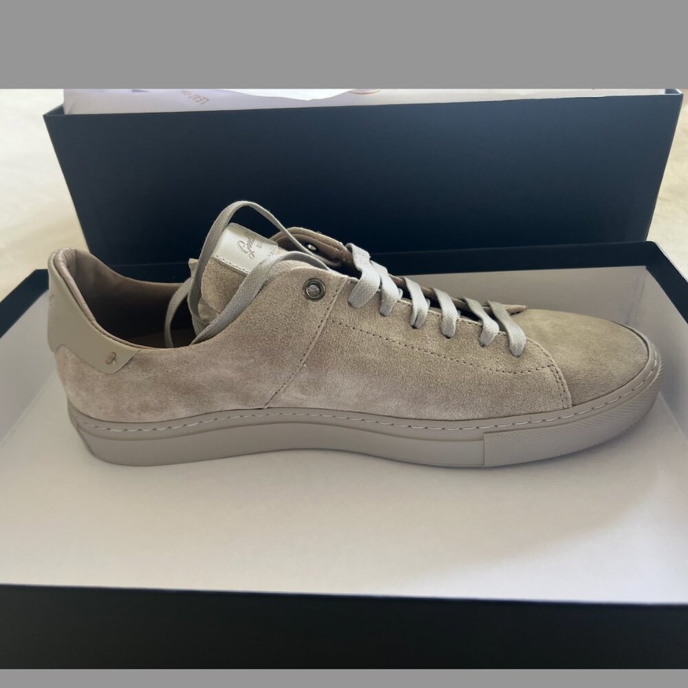 New Good Man Mens Grey Sued Sneakers (9.5)